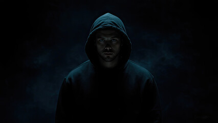 scary man in the dark generative ai