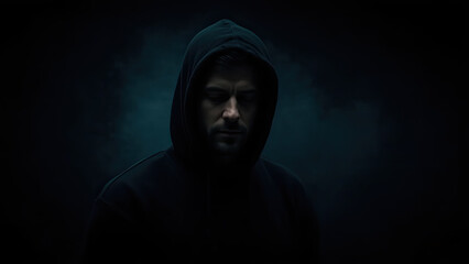 scary man in the dark generative ai