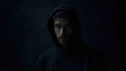 scary man in the dark generative ai