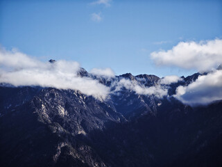 Fototapeta premium Mountain Range with Clouds