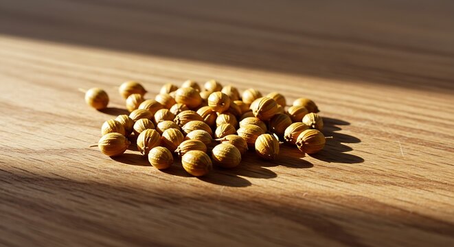 A close-up of cumin seeds with their characteristic elongated shape and warm brown color.