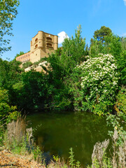 the tower of the castle of La Mota in Benavente, Zamora, Castilla y León, Spain
