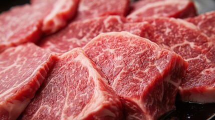 Fototapeta premium Juicy and Tender Beef, Mouthwatering Delight with Rich, Savory Flavors