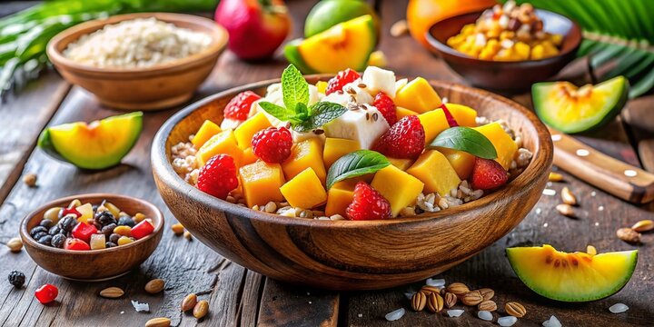 Vibrant Mexican Fruit Salad with Granola & Coconut - Bionico Dessert