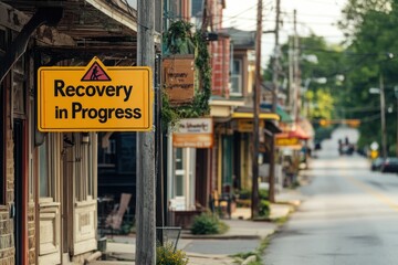 Obraz premium Businesses reopening with 