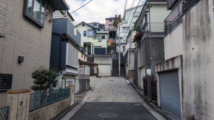 Obraz premium 坂の上の住宅