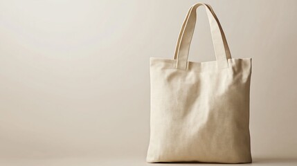 Off White Tote Bag With Gold Speckled Pattern On Beige Backgrounds