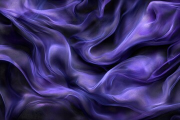 Fototapeta premium Elegant Purple Fabric Draped in Soft Waves and Flowing Textures