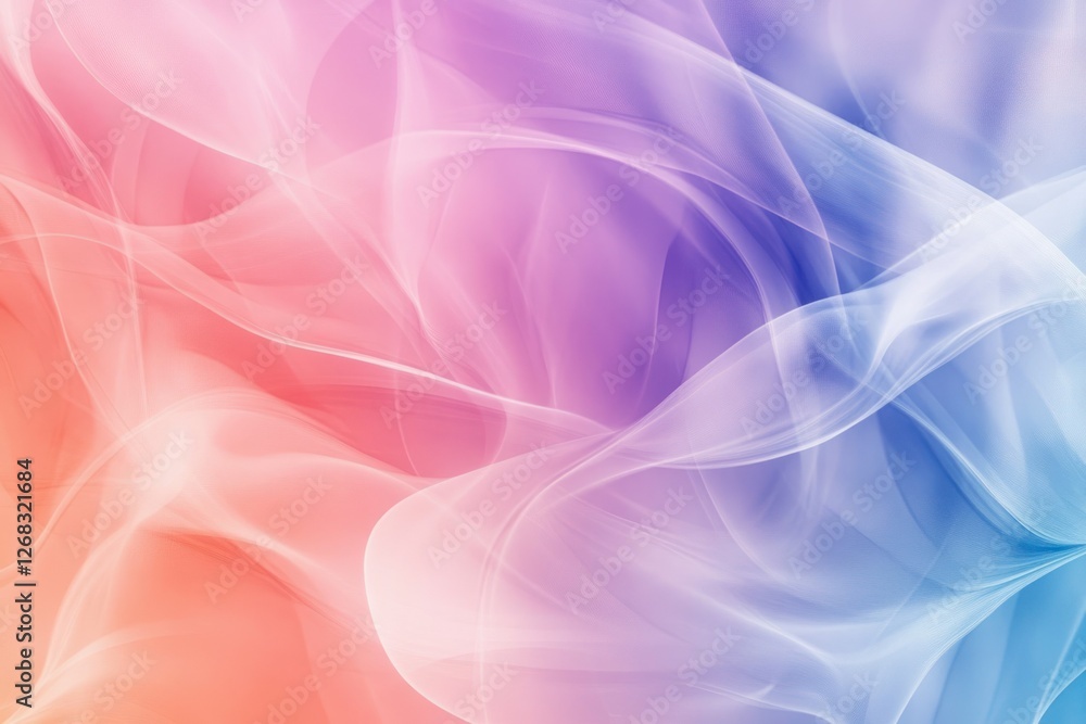 Poster organic, flowing lines and gradients in a seamless abstract colorful texture.