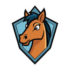 A bold wild horse head hipster logo featuring a detailed mane, vintage sunglasses, and a modern, minimalist design—perfect for trendy, edgy branding with a rustic touch.