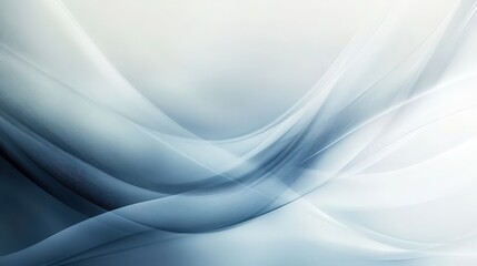Obraz premium Elegant Abstract Background with Flowing Lines and Soft Blue Tones