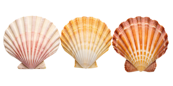 Natural Conch Shell on White Background for Elegant Coastal and Beach Styling, PNG Transparent