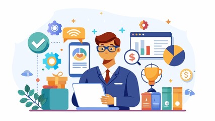 A specialized virtual assistant service concept focusing on a specific industry or niche, such as real estate, healthcare, or e-commerce, offering specialized skills and expertise to meet the unique