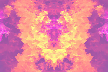 Obraz premium Vibrant abstract triangle background with bold colors and intricate geometric patterns.