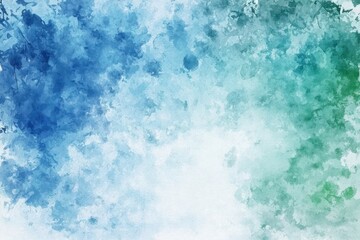Obraz premium Soft Blue and Green Abstract Background with Watercolor Effect
