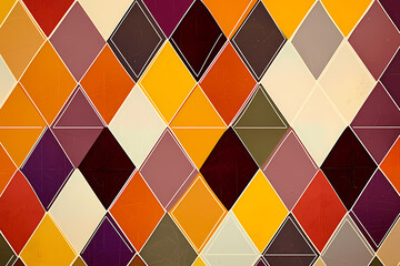 A modern abstract artwork featuring a dynamic triangle pattern in shades of blue, purple, and pink. Geometric and colorful with a sense of movement.