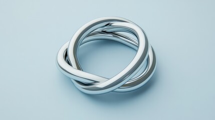 Fototapeta premium A stylized illustration of two interlocking rings, symbolizing trust, cooperation, and long-term business relationships. Copy space available.