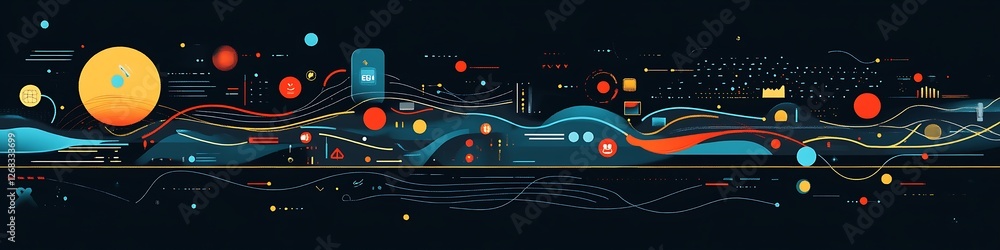 Poster Abstract Digital Data Flow Visualization Design