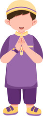 Muslim Boy Illustration