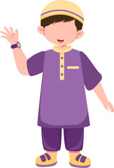 Muslim Boy Illustration