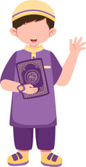 Muslim Boy Illustration