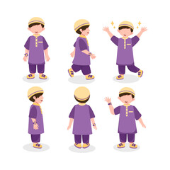 Muslim Boy Illustration