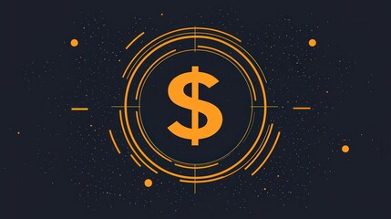 money icon in the center of the image, drawing attention to the wealth and investment theme in a clean, minimalist design.