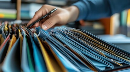 document management system interface, featuring automated file categorization and cloud synchronization