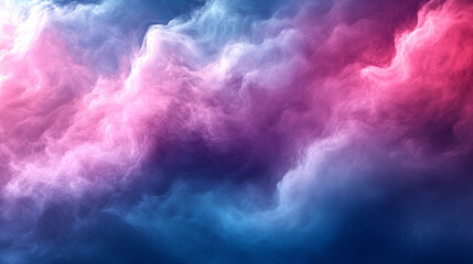 Fototapeta premium Abstract blue mint and pink background with interlaced digital glitch and distortion effect Symbolizes chaos technology nostalgia and digital transformation Futuristic cyberpunk retro aesthetic