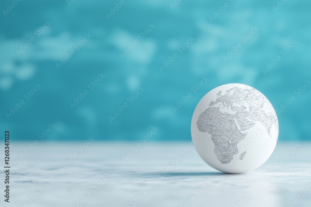 Poster exploring global perspectives modern art display studio setting creative environment close-up view a