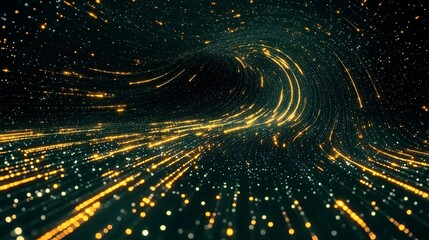 Dynamic Light Trails Creating a Stunning Cosmic Background Visual