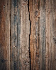 Fototapeta premium wooden surface, showcasing a rustic and weathered texture. The wood appears aged, with visible grain patterns and knots, adding character to the surface.