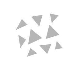 geometric triangle fraction pattern