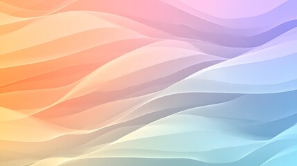 Soft Pastel Waves in Gradient Flow for Background or Wallpaper Design