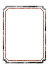 Dark grey marble and copper combination antique picture frame.Luxury and tasteful vector images for fashion catalogs, highly sensitive event announcements, DMs, photo albums, and store decorations.