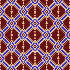 Fototapeta premium pattern batik flower damask ethnic boho ikat texture tribal geometric background