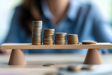 Financial Balance: A visual representation of financial stability and the importance of budgeting.