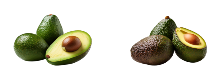 avocado isolated no background