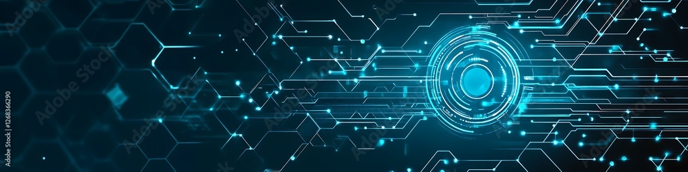 Aufkleber abstract digital network technology background image