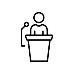 Lecture Presentation Speaker Icon