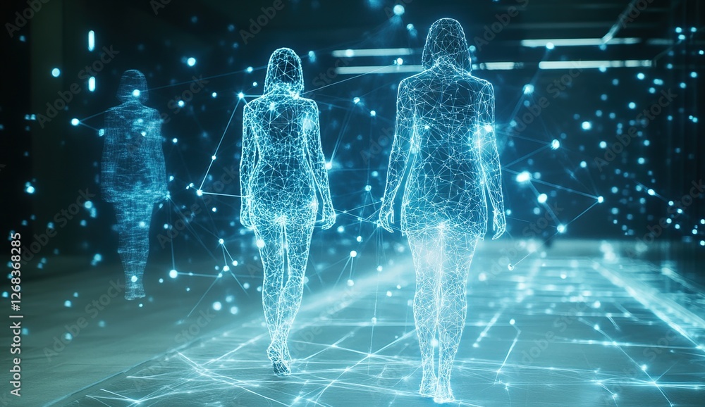 Poster digital humans walk through networked space: exploring the metaverse and virtual reality with advanc