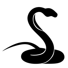 snake silhouette vector