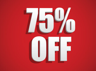 Set illustration of red promotional banner featuring a bold 