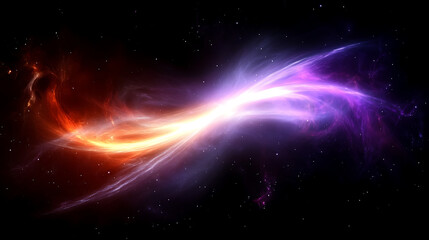 Fototapeta premium Ethereal Cosmic Symphony of Light and Color in Deep Space Nebula Artistry Background