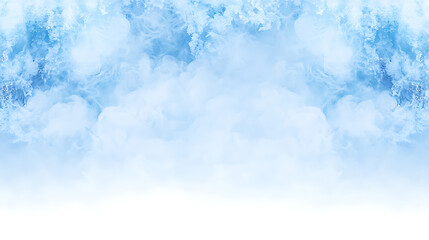 Ethereal Ice Cloudscape Background Artistic Fantasy Backdrop Texture Wintery Scenic Blue Hues