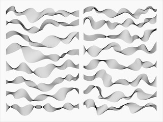 Abstract Wavy Line Art Pattern