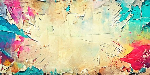 A colorful background with a white line