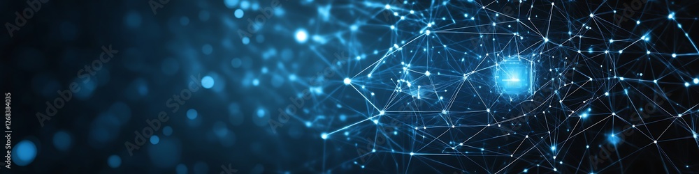 Aufkleber abstract network data server digital connections