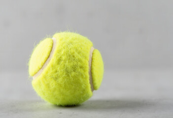 Tennis Ball on Neutral Background