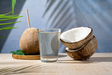 Fresh coconuts, drinking coconut water